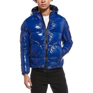 Herno Mens  Quilted Down Jacket, Blue